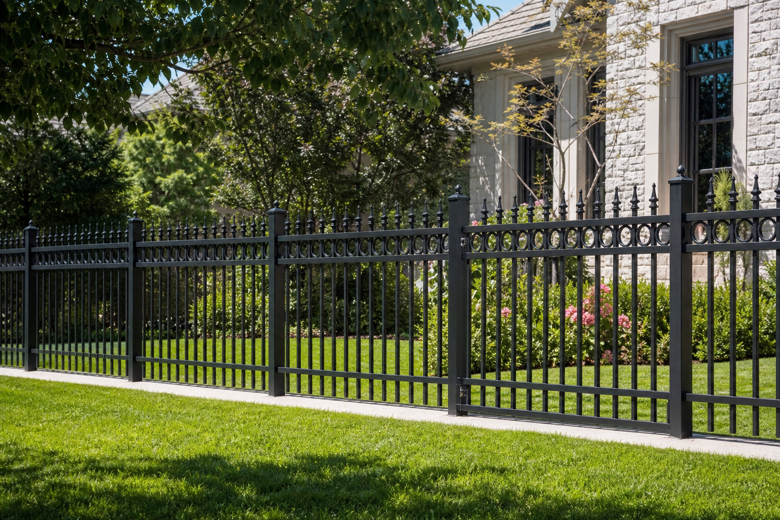 Aluminum fence installation Raleigh NC