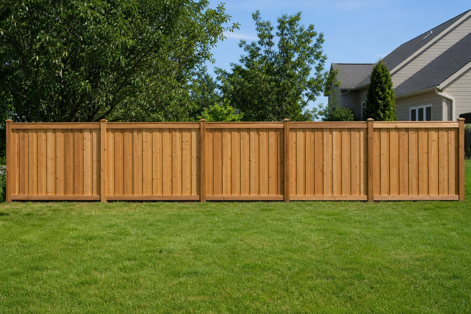 Professional wood fence installation in Raleigh NC